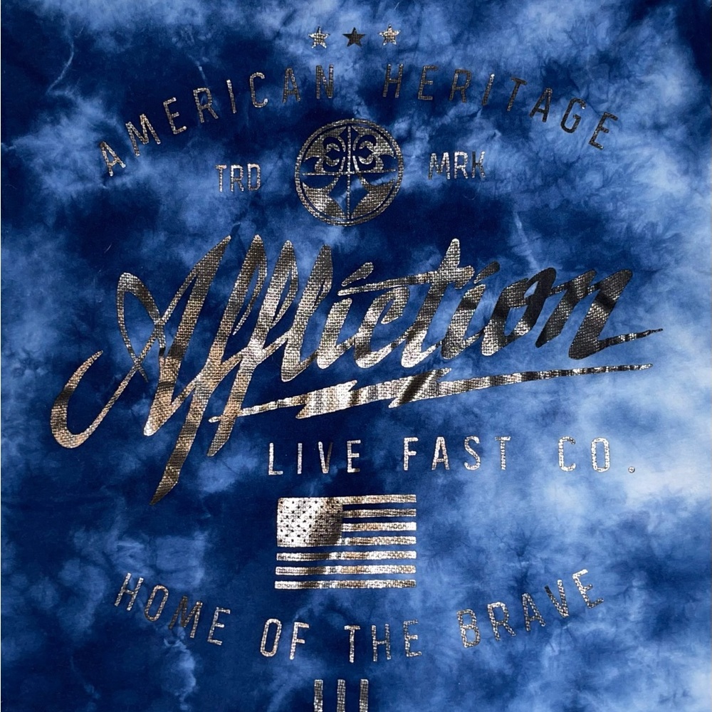 Affliction Tie Dye Tee. XL - Picture 7 of 14